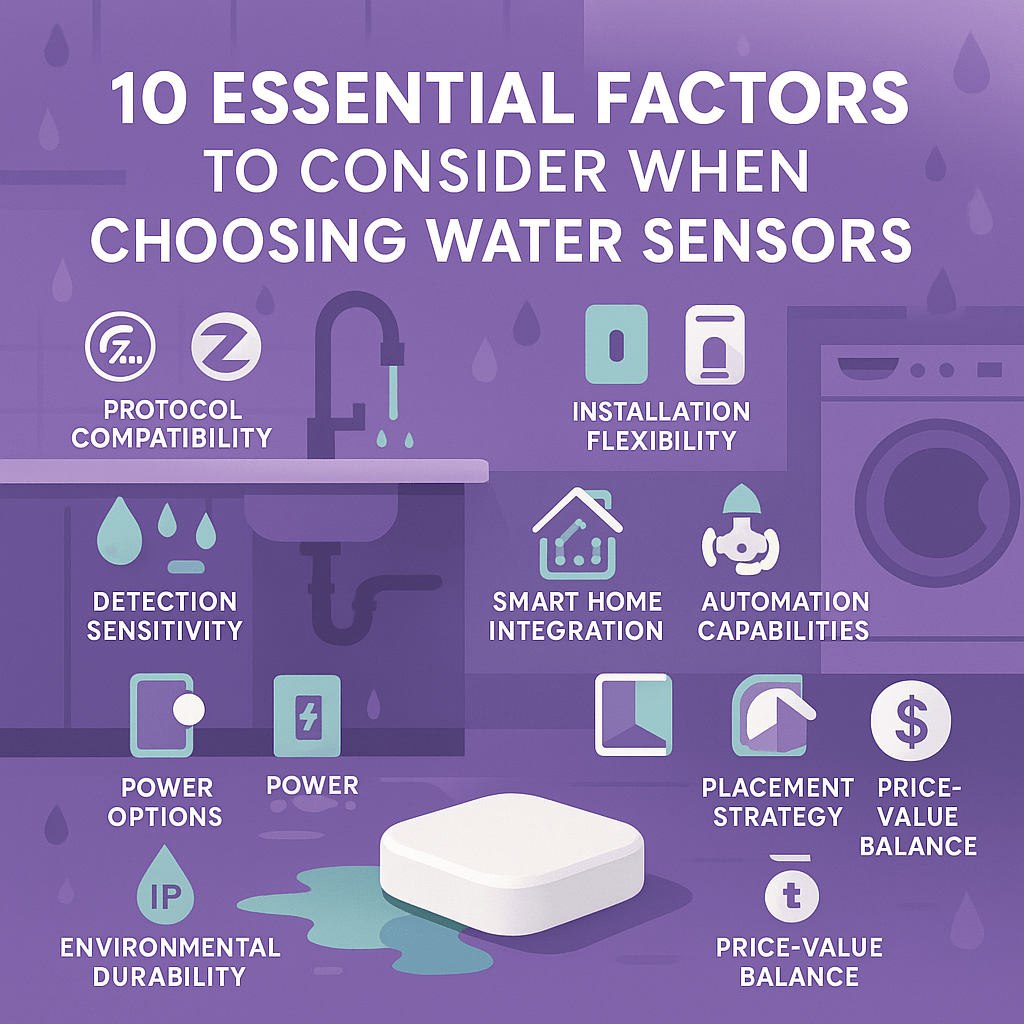 10 Essential Factors to Consider When Choosing Water Sensors for Your Smart Home - Vesternet