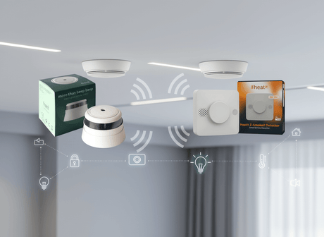 Zigbee Frient Intelligent Smoke Sensor vs Z-Wave Heatit Z-Smoke 2: Battery vs Hardwired Smart Fire Protection - Vesternet