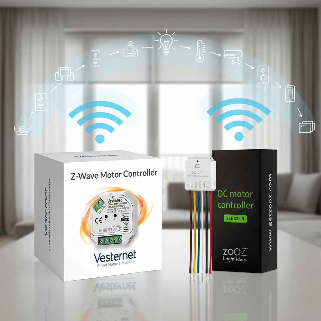 Vesternet Z-Wave Motor Controller vs Z-Wave Zooz DC Motors Controller: Advanced Automation Features or Long-Range Reliability - Vesternet