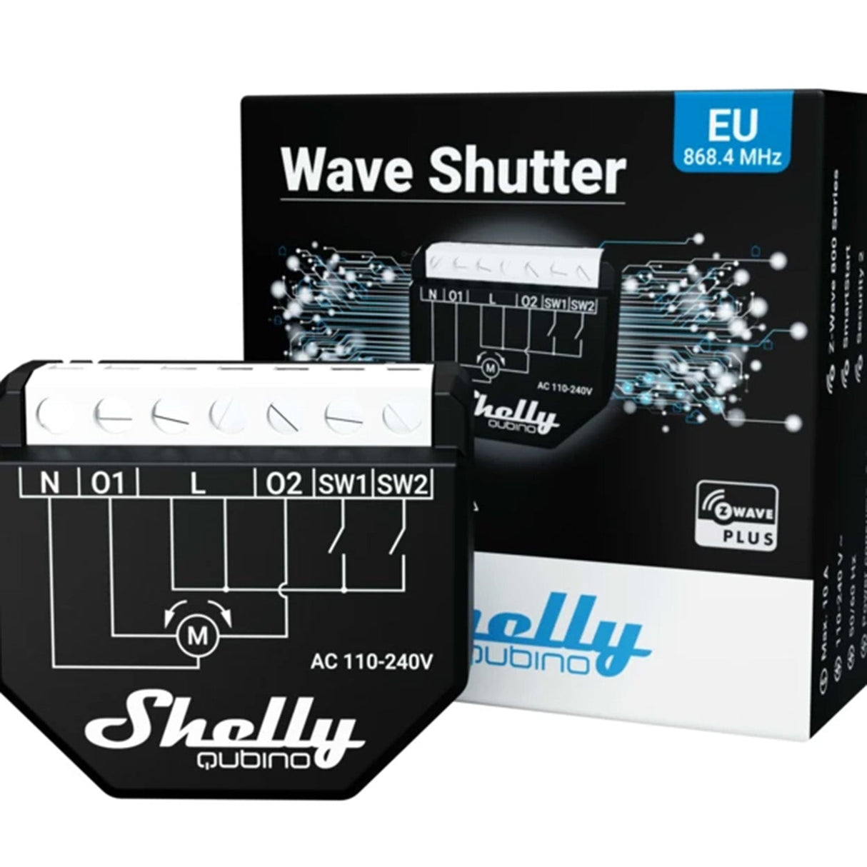 Shelly Qubino Z - Wave Shutter - QNSH - 001P10EU - Vesternet