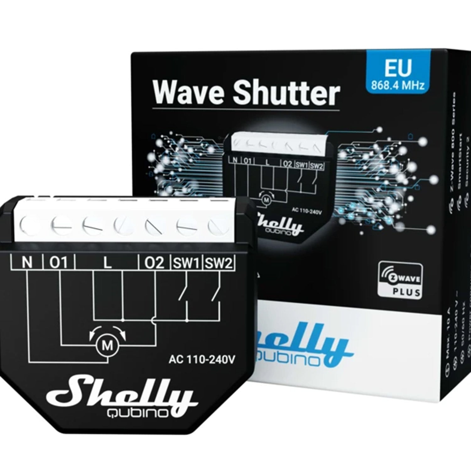 Shelly Qubino Z - Wave Shutter - QNSH - 001P10EU - Vesternet