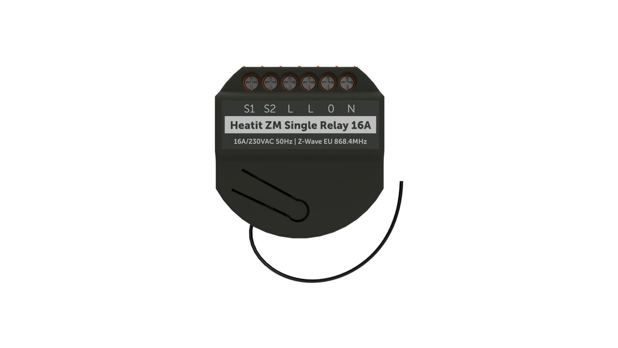Z - Wave Heatit ZM Single Relay 16A - HEAE4512671 - Vesternet