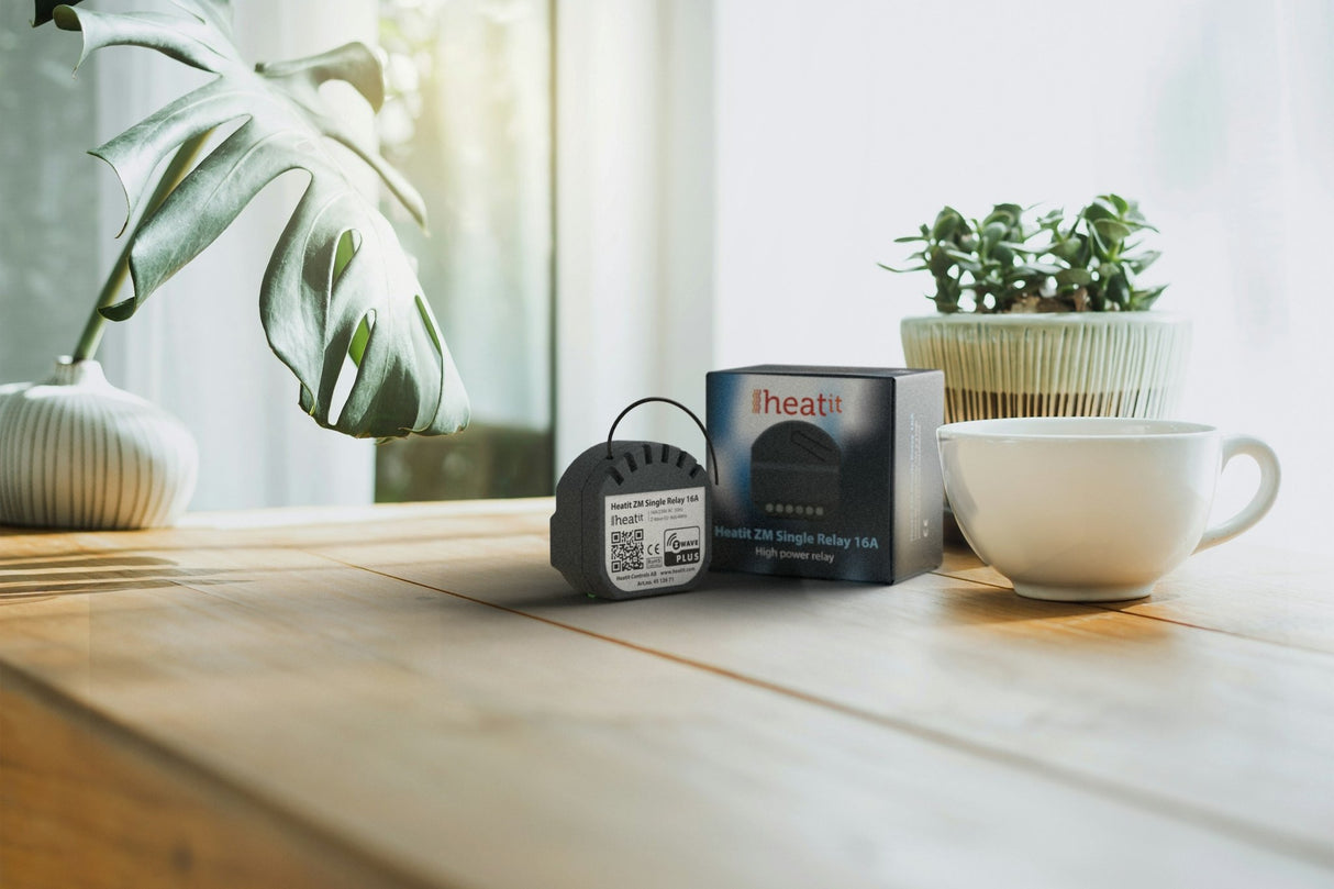 Z - Wave Heatit ZM Single Relay 16A - HEAE4512671 - Vesternet