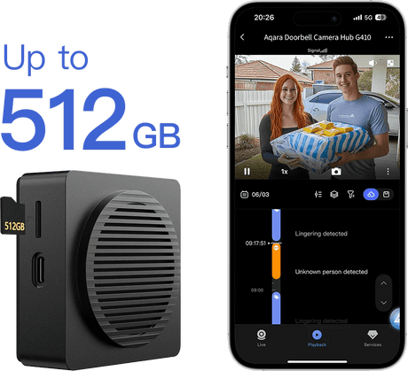 Zigbee Aqara Doorbell Camera Hub G410 - AQAZCH - C09D_B - Vesternet