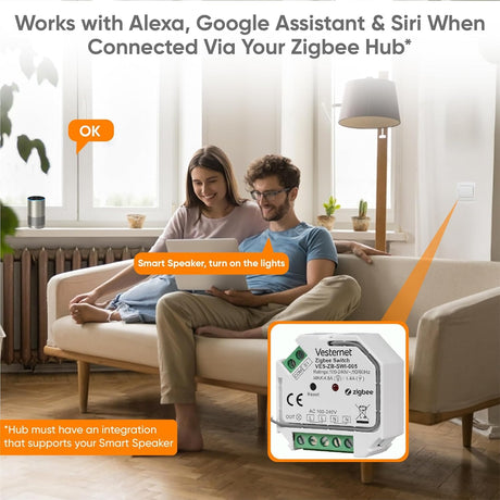 Vesternet Zigbee Switch - VES - ZB - SWI - 005 - Vesternet