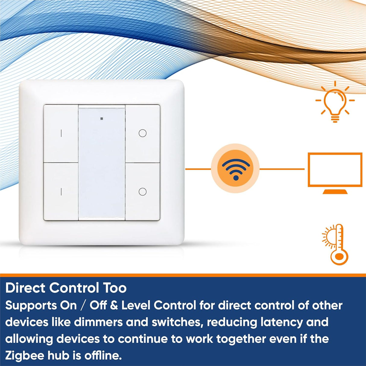 Vesternet Zigbee Wall Controller - 4 Button - VES - ZB - WAL - 011 - Vesternet