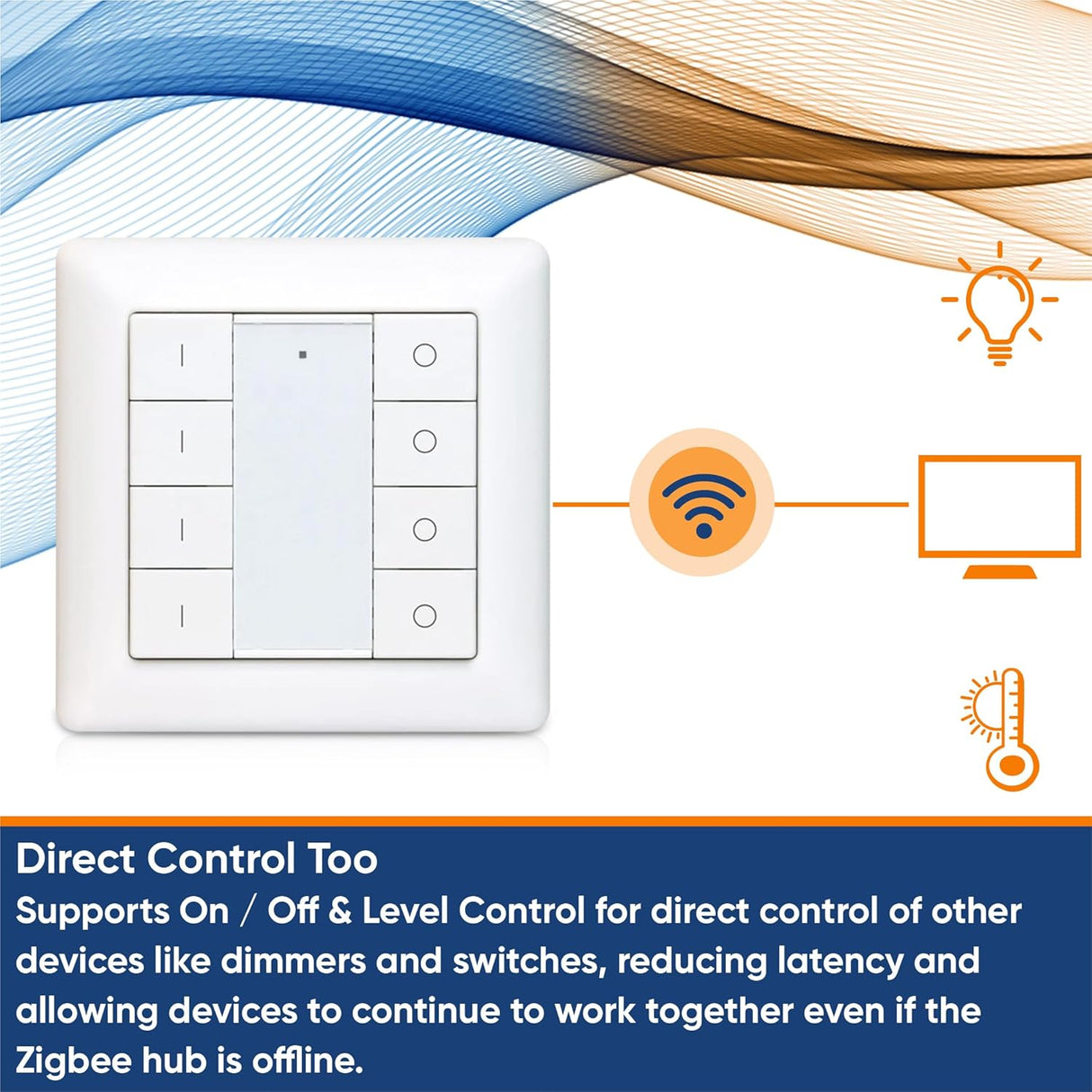 Vesternet Zigbee Wall Controller - 8 Button - VES - ZB - WAL - 012 - Vesternet