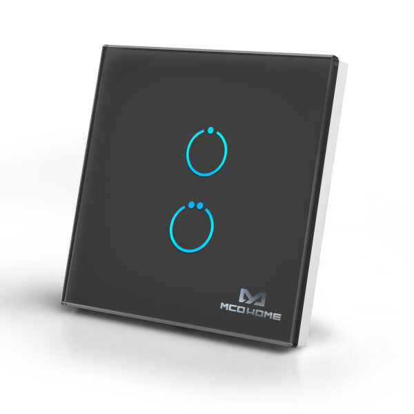 Zigbee MCO Home Glass Touch 2 Button Switch