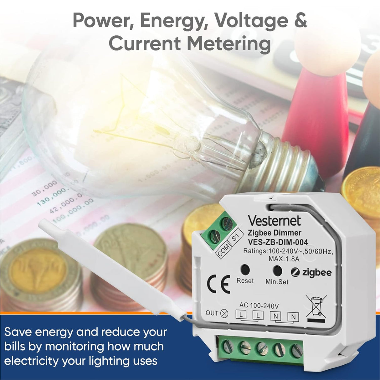 Vesternet Zigbee Dimmer - VES - ZB - DIM - 004 - Vesternet