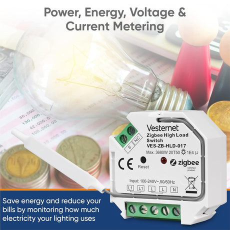 Vesternet Zigbee High Load Switch - VES - ZB - HLD - 017 - Vesternet