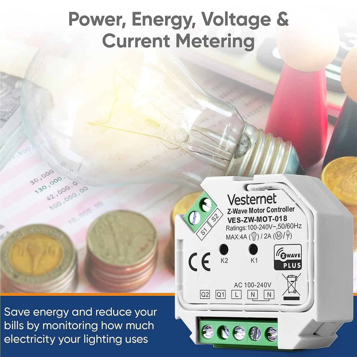 Vesternet Z - Wave Motor Controller - VES - ZW - MOT - 018 - Vesternet