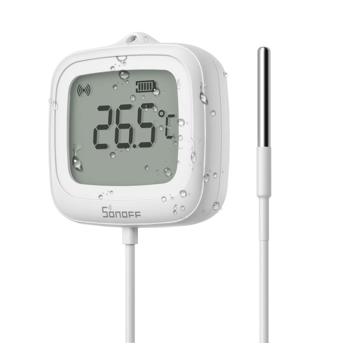 Zigbee Sonoff Outdoor LCD Smart Thermometer with Probe - SONZSNZB02LD - Vesternet