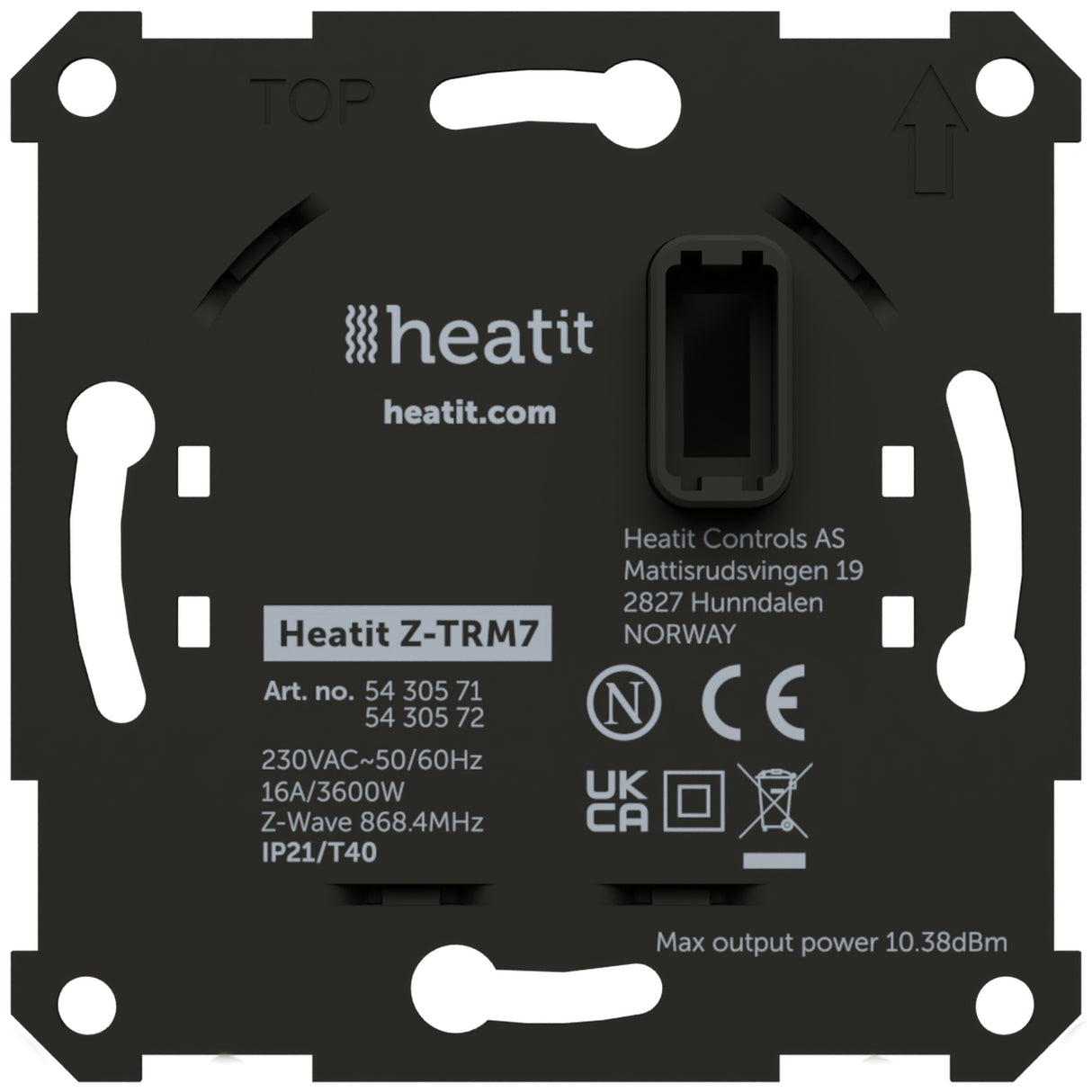 HeatIt Z-TRM7 Thermostat Z-Wave 800 series