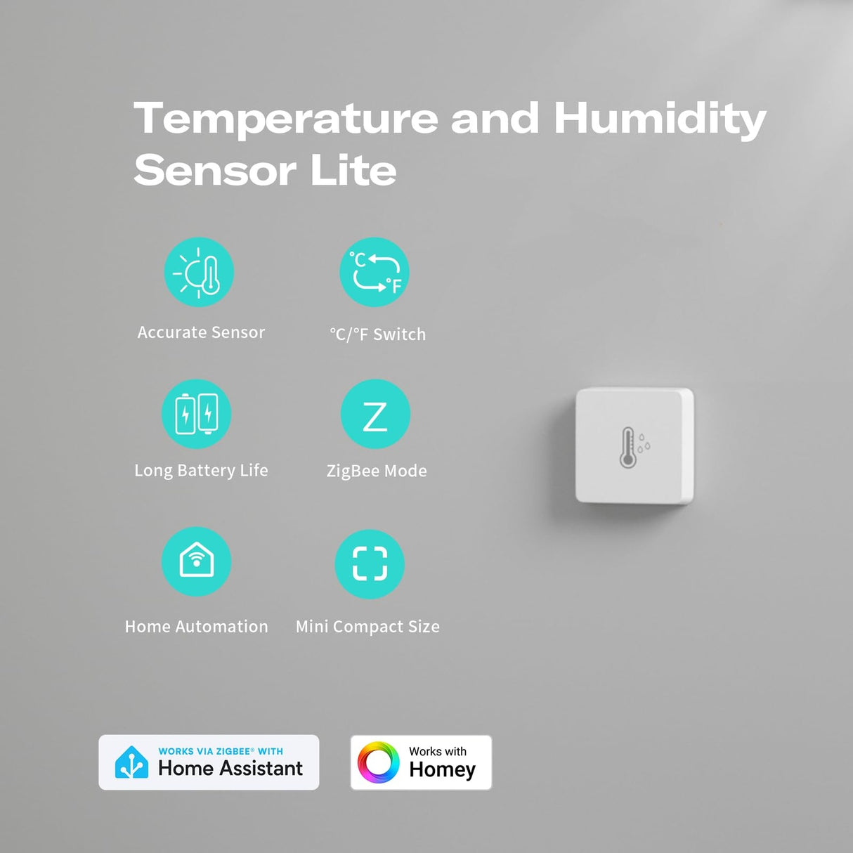 Zigbee ThirdReality Temperature & Humidity Sensor Lite - 3RDZP1THSB1-EU - Vesternet
