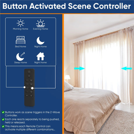 Vesternet Z - Wave Remote Control - 12 Button - VES - ZW - REM - 010 - Vesternet