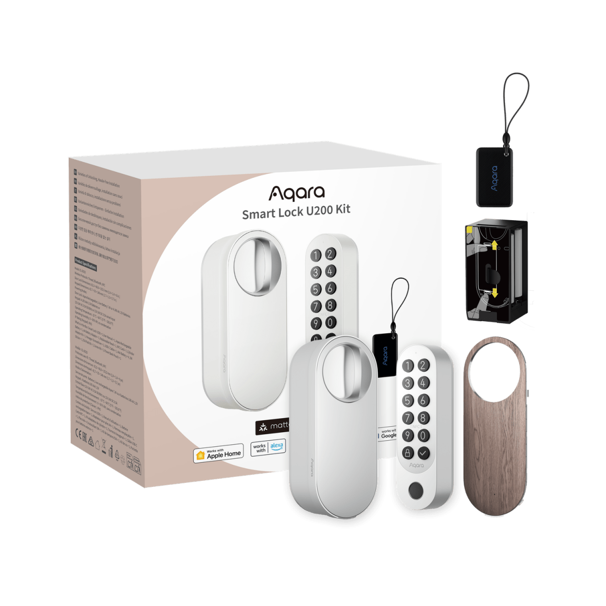 Aqara Smart Lock U200 KIT - AQA_EL - D02E_W - Vesternet