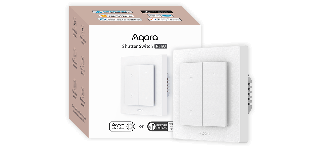 Aqara Shutter Switch H2 EU - AQAZDS - K02D - Vesternet
