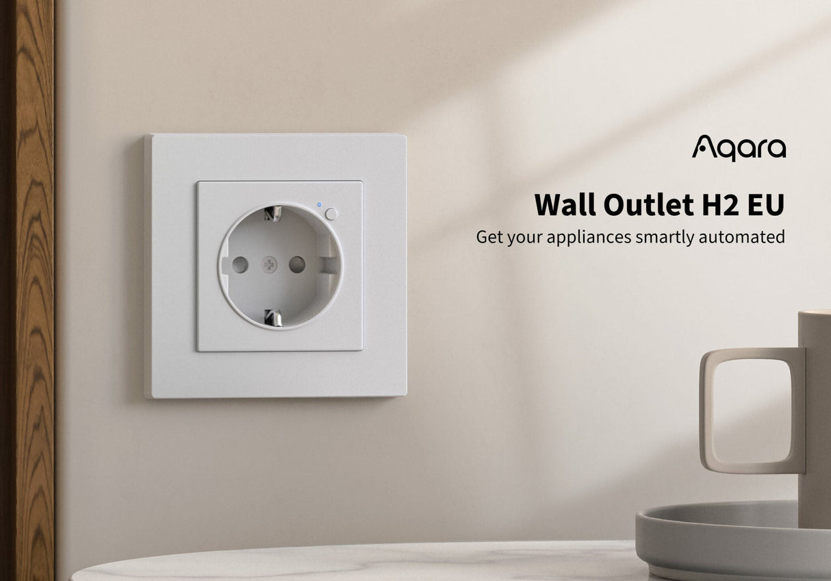 Zigbee Aqara Wall Outlet H2 (Type F) - AQAZWP - P01D - Vesternet
