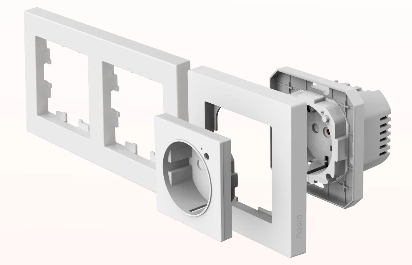 Zigbee Aqara Wall Outlet H2 (Type F) - AQAZWP - P01D - Vesternet