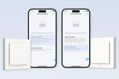 Zigbee Aqara Light Switch H2 (single rocker) - AQAZWS - K07D - Vesternet