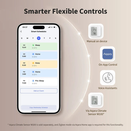 Zigbee Aqara Floor Heating Thermostat - AQAZUT - A01D - Vesternet