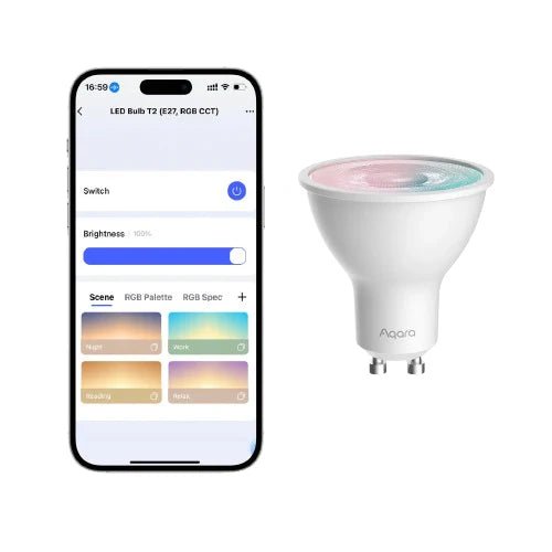 Zigbee Aqara LED Bulb T2 GU10, RGB CCT - AQAZLB - L03D - Vesternet