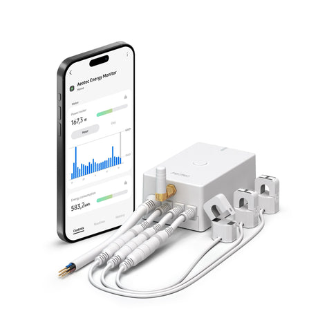 Aeotec Home Energy Meter 8 - Three Clamp (60A) - AEOEZWA046C3A60 - Vesternet