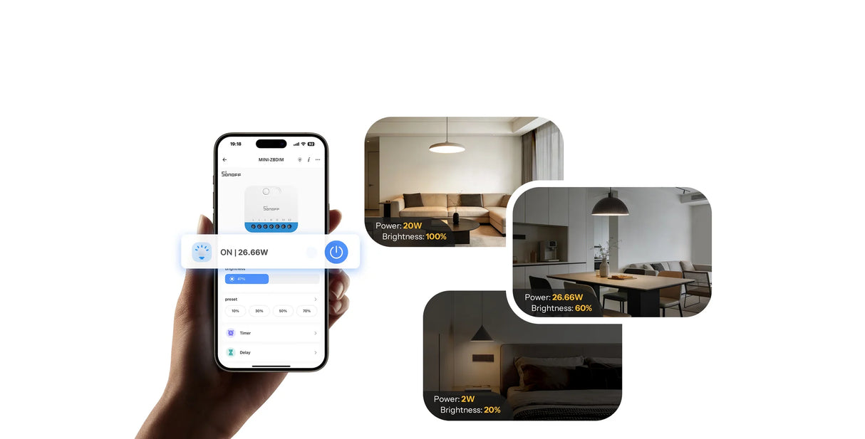 Zigbee Sonoff Mini Extreme Dimmer