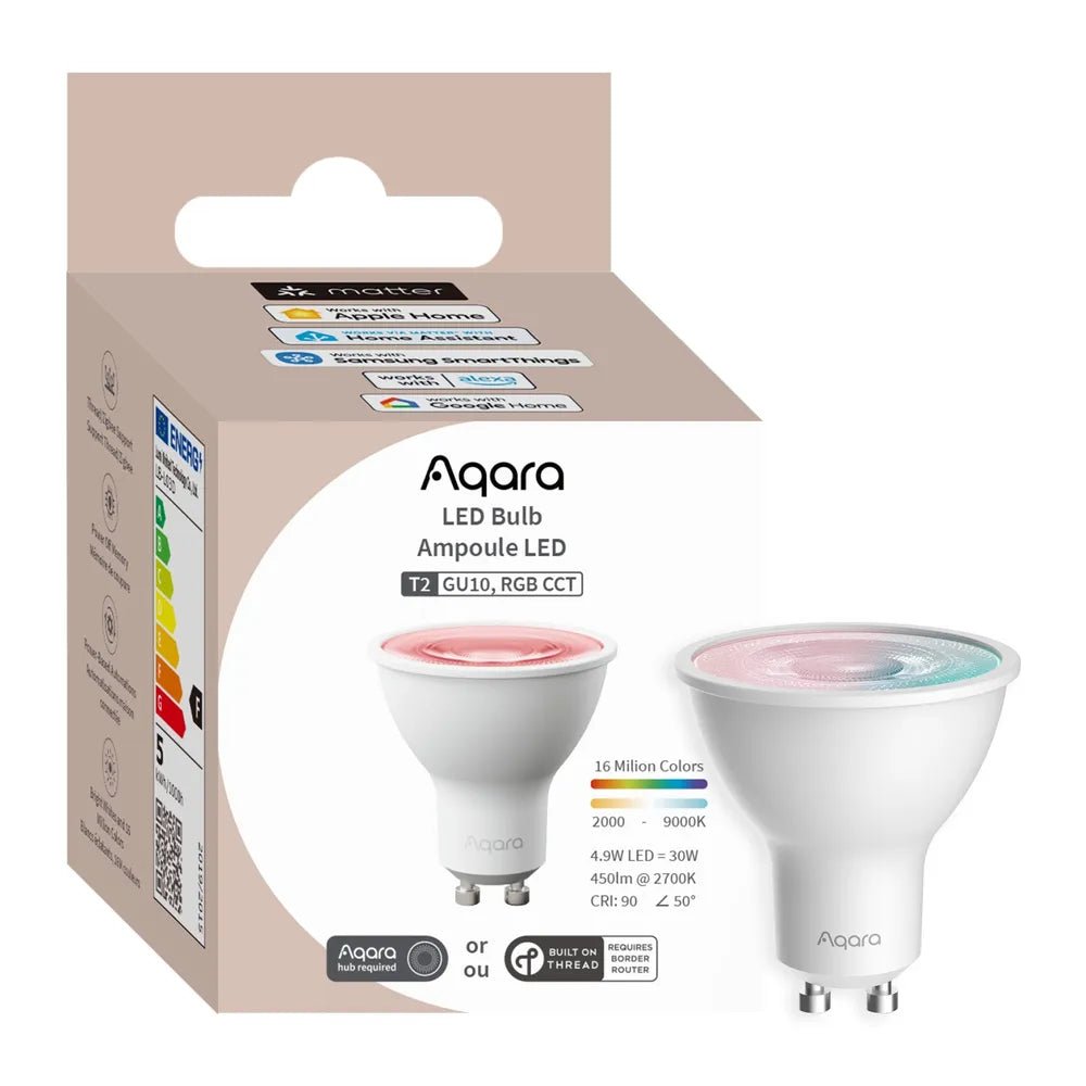 Zigbee Aqara LED Bulb T2 GU10, RGB CCT - AQAZLB - L03D - Vesternet