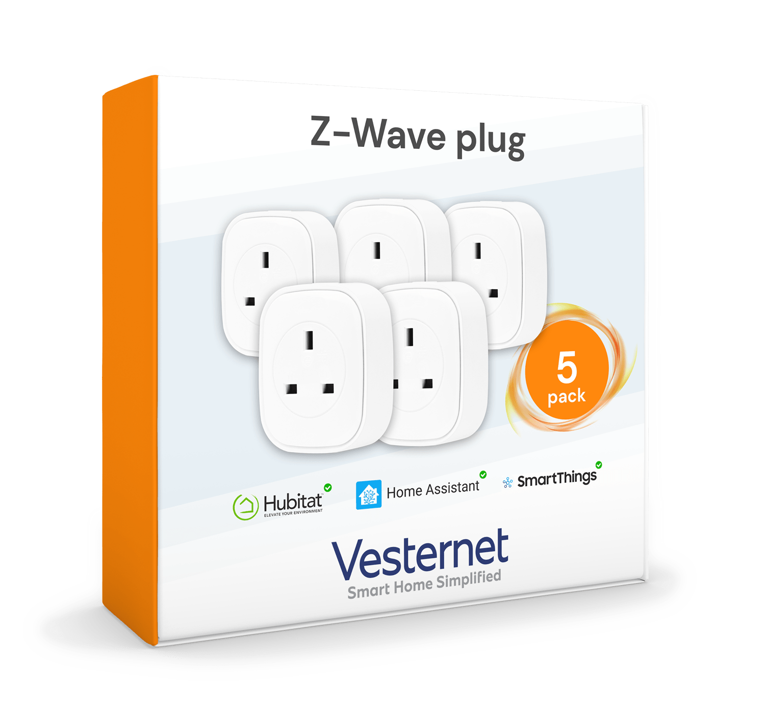 Vesternet Z - Wave Plug - VES - ZW - PLG - 42 - 5PACK - Vesternet