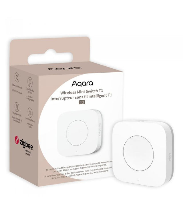 Aqara Wireless Mini Switch T1 - WB - R02D - Vesternet