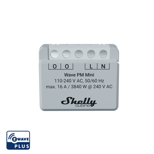 Shelly Qubino Wave PM Mini - QMEM - 0A1PC16EU - Vesternet