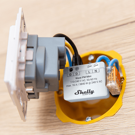 Shelly Qubino Wave PM Mini - QMEM - 0A1PC16EU - Vesternet
