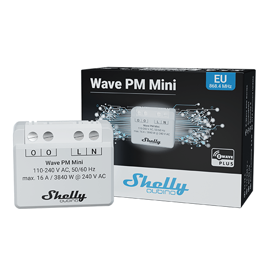Shelly Qubino Wave PM Mini - QMEM - 0A1PC16EU - Vesternet