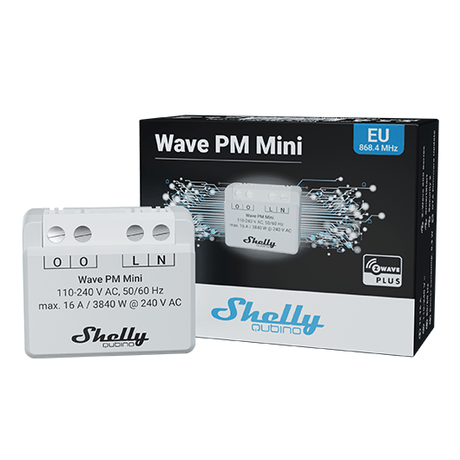 Shelly Qubino Wave PM Mini - QMEM - 0A1PC16EU - Vesternet