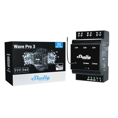 Shelly Qubino Z - Wave Pro 3 - QPSW - 0A3X16EU - Vesternet