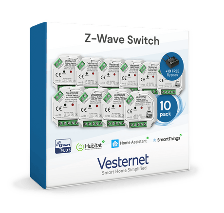 Vesternet Z - Wave Switch - VES - ZW - SWI - 002 - 10PACK - Vesternet