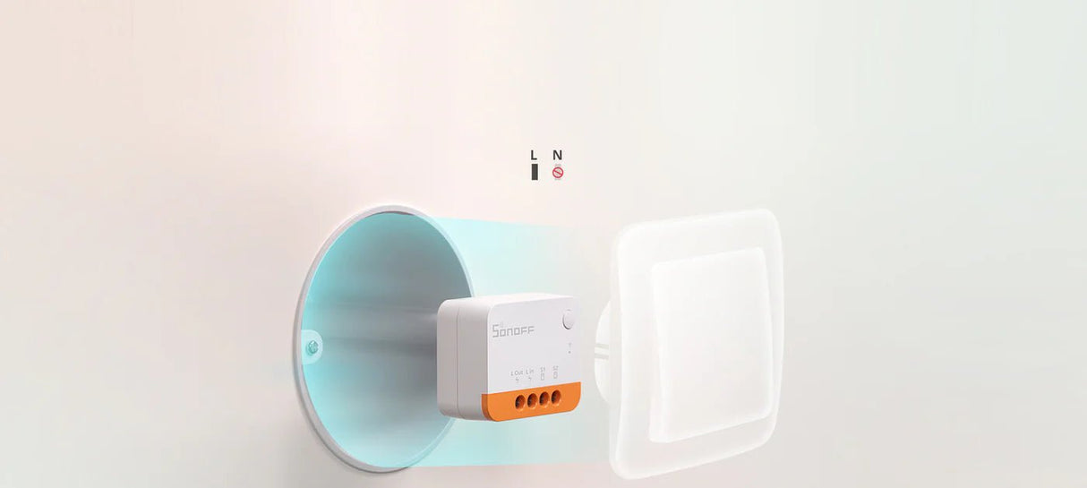 Zigbee Sonoff Mini Extreme Smart Switch without Neutral - SONZZBMINIL2 - Vesternet