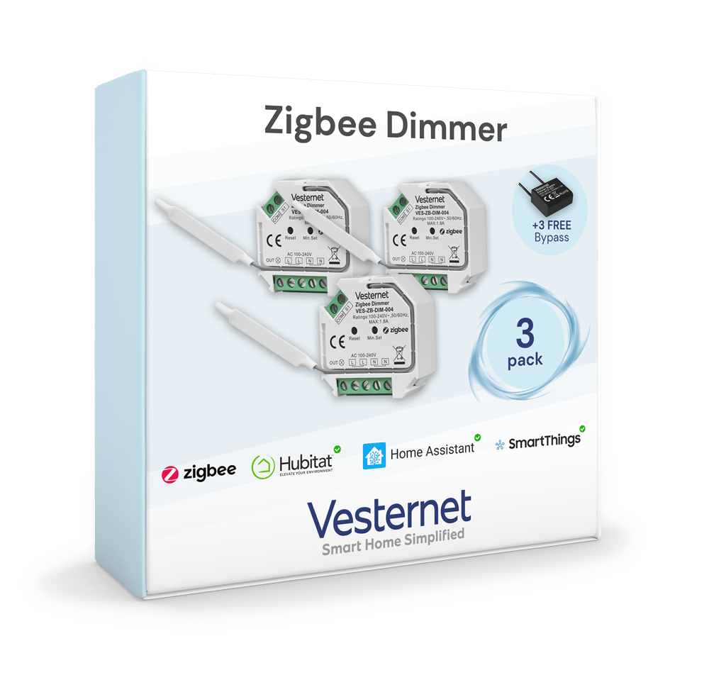Vesternet Zigbee Dimmer - VES - ZB - DIM - 004 - 3PACK - Vesternet