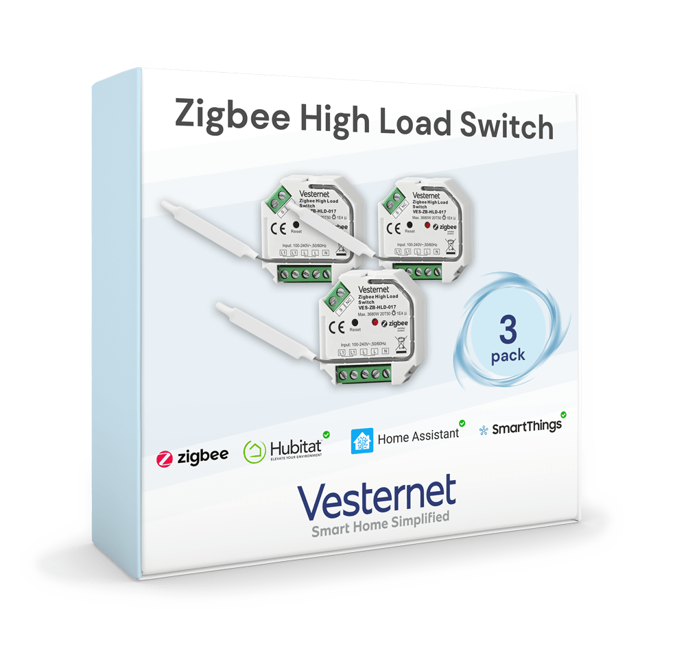 Vesternet Zigbee High Load Switch - VES - ZB - HLD - 017 - 3PACK - Vesternet