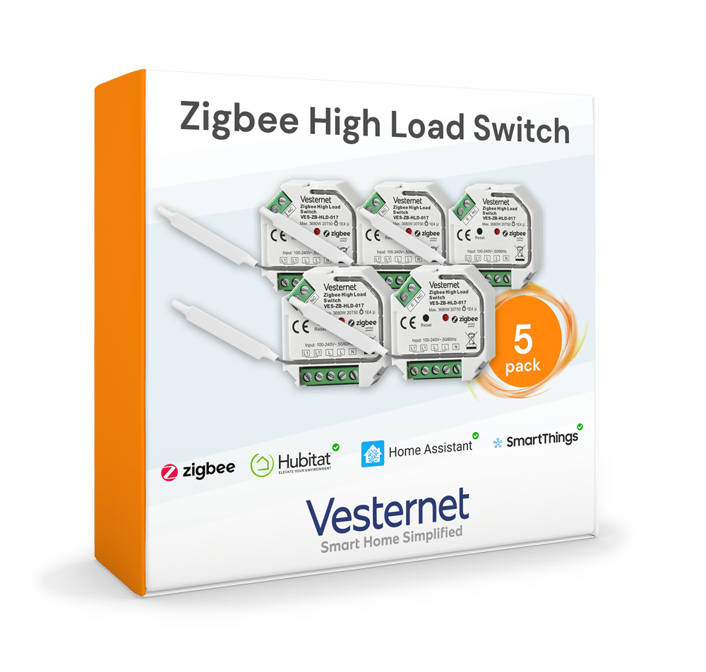 Vesternet Zigbee High Load Switch - VES - ZB - HLD - 017 - 5PACK - Vesternet