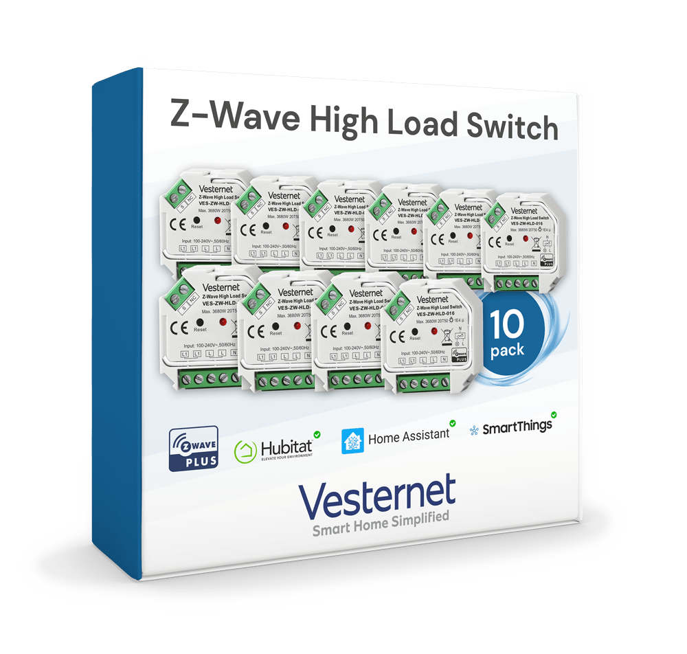 Vesternet Z - Wave High Load Switch - VES - ZW - HLD - 016 - 10PACK - Vesternet