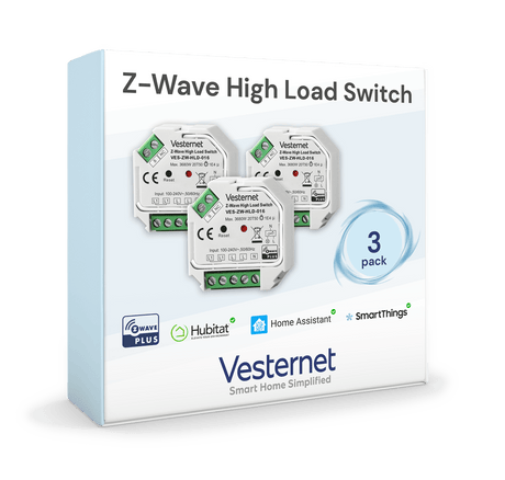 Vesternet Z - Wave High Load Switch - VES - ZW - HLD - 016 - 3PACK - Vesternet