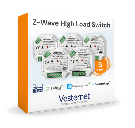 Vesternet Z - Wave High Load Switch - VES - ZW - HLD - 016 - 5PACK - Vesternet
