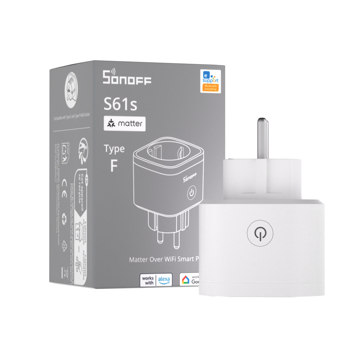 Matter Sonoff Smart iPlug Gen2 S61s - SONLS61STPF - Vesternet