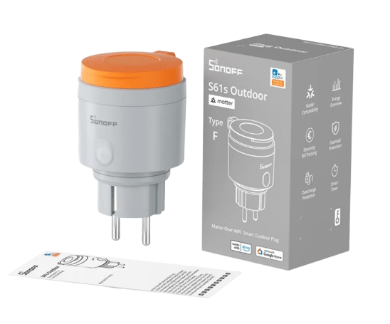Matter Sonoff S61s Outdoor Plug - SONLS61STPFPMO - Vesternet