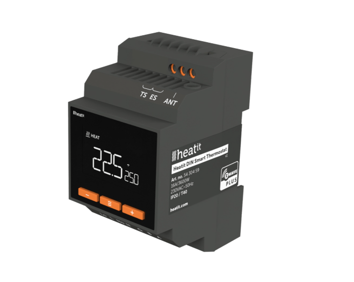 Heatit DIN Smart Thermostat - HEAE5430459 - Vesternet