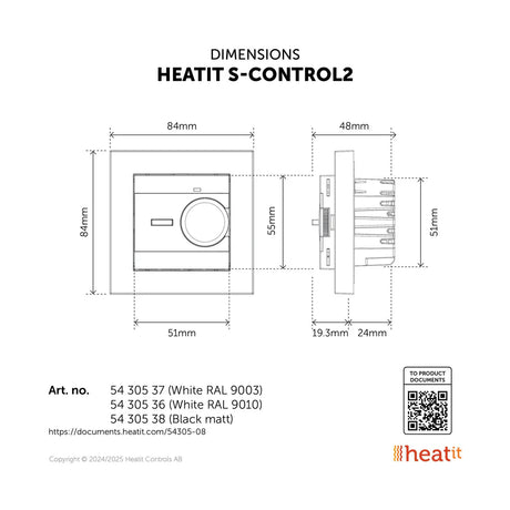 Heatit S - Control2 Thermostat - HEA_5430536 - Vesternet