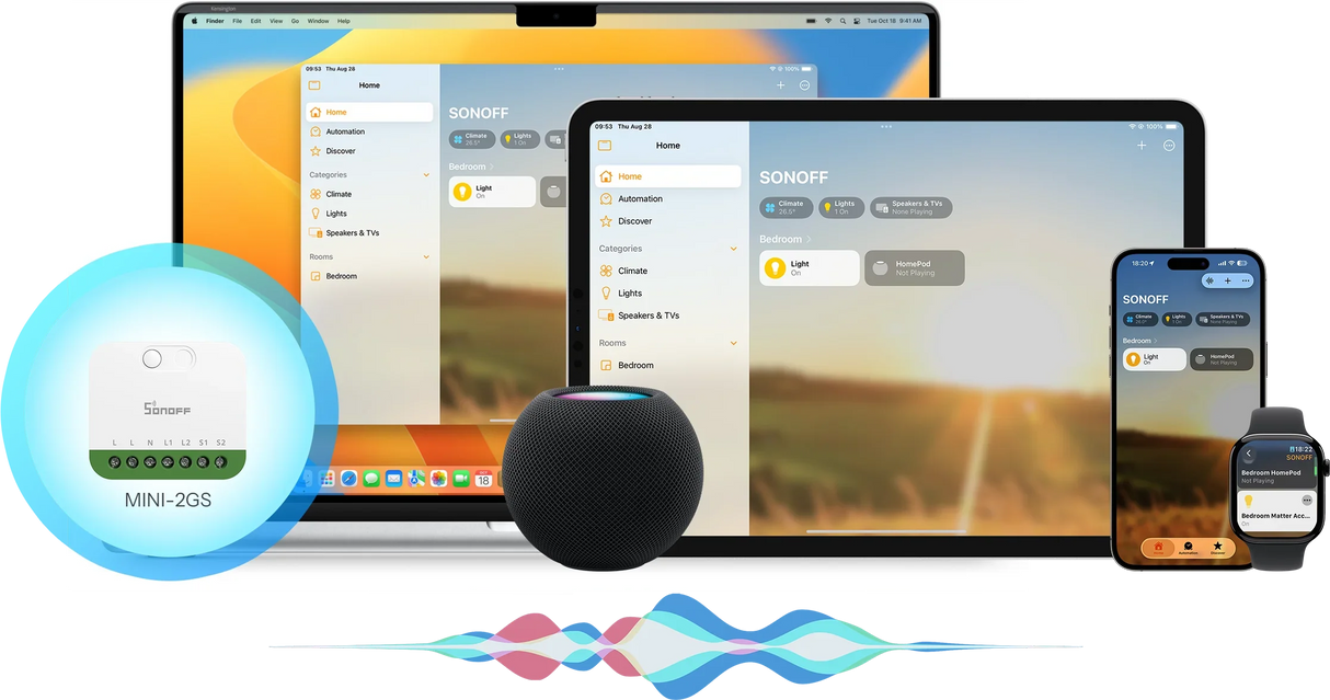 Matter Sonoff DUO 2-Gang Smart Switch