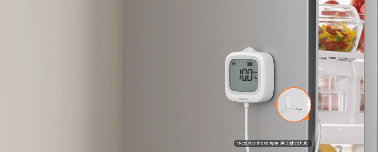 Zigbee Sonoff Outdoor LCD Smart Thermometer with Probe - SONZSNZB02LD - Vesternet